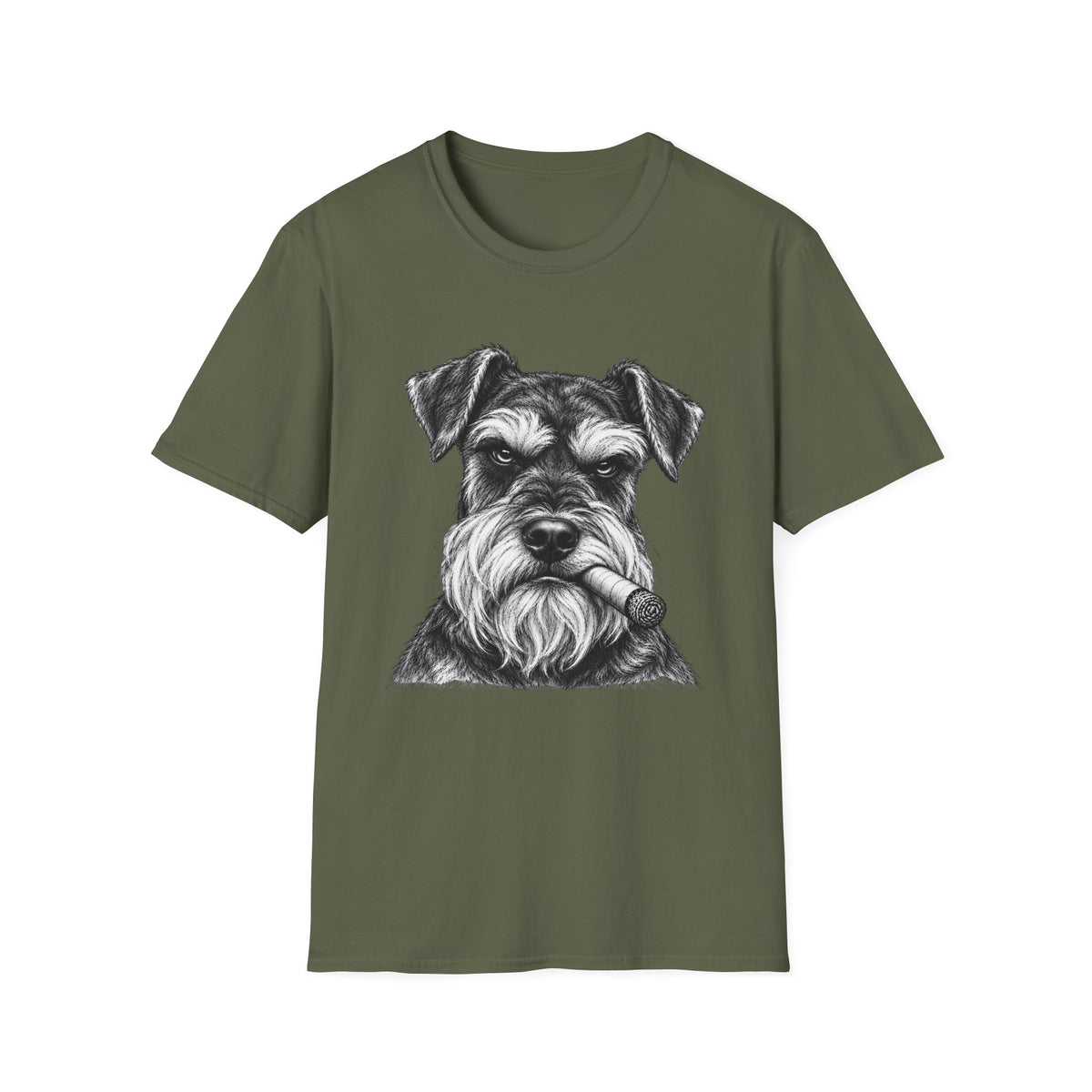 Schnauzer with a Cigar T-Shirt