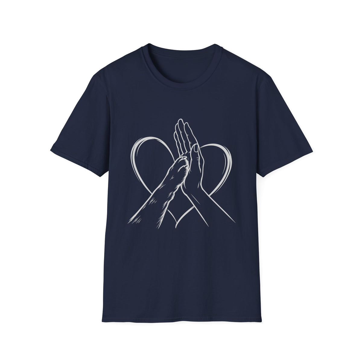 Hand touching Paw T-Shirt