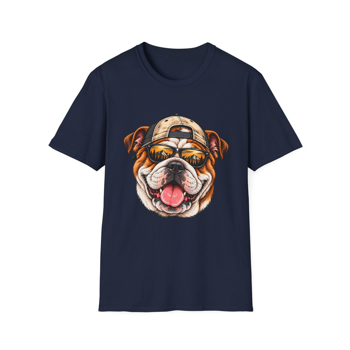 Bulldog Hat backwards T-Shirt