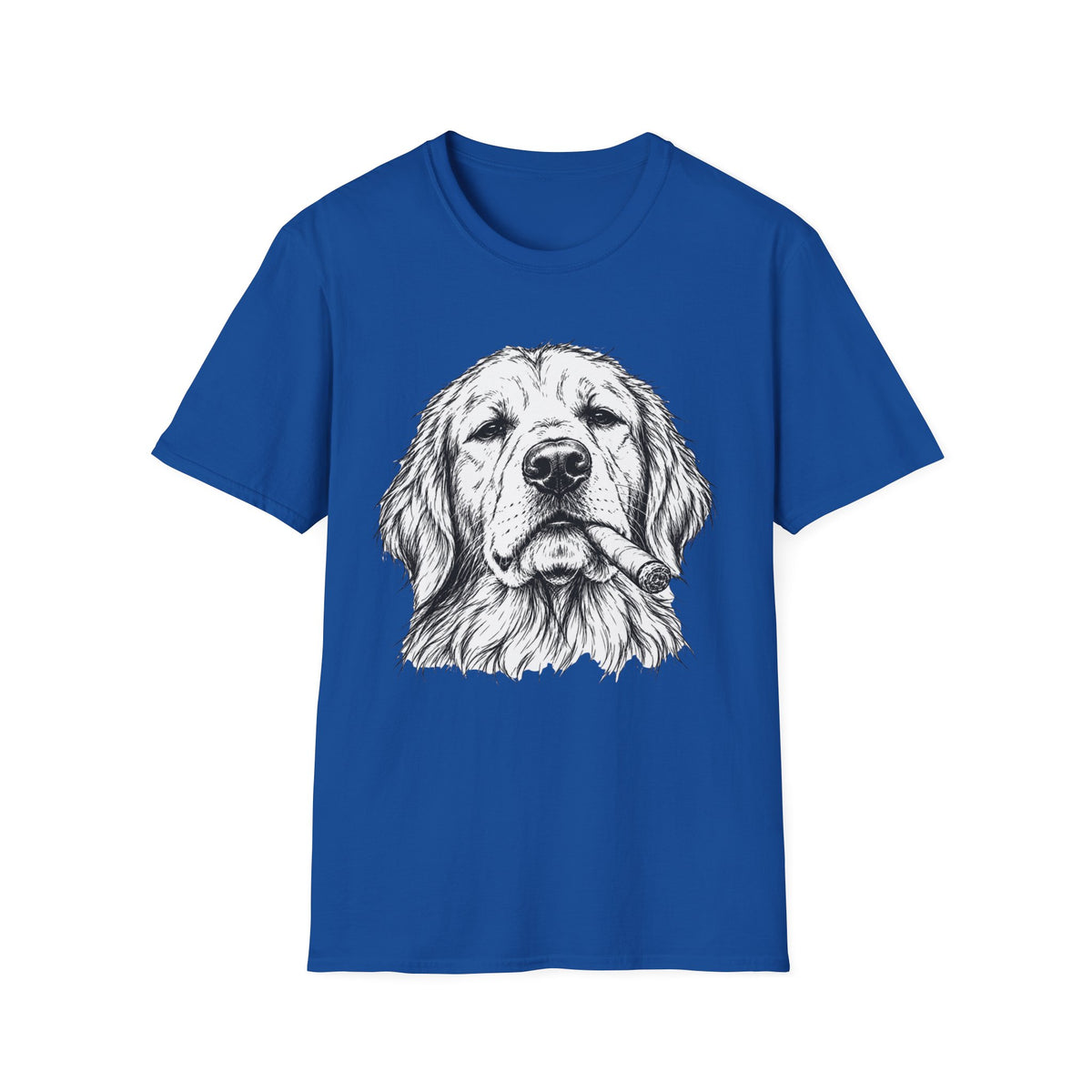 Golden Retriever with a Cigar T-Shirt