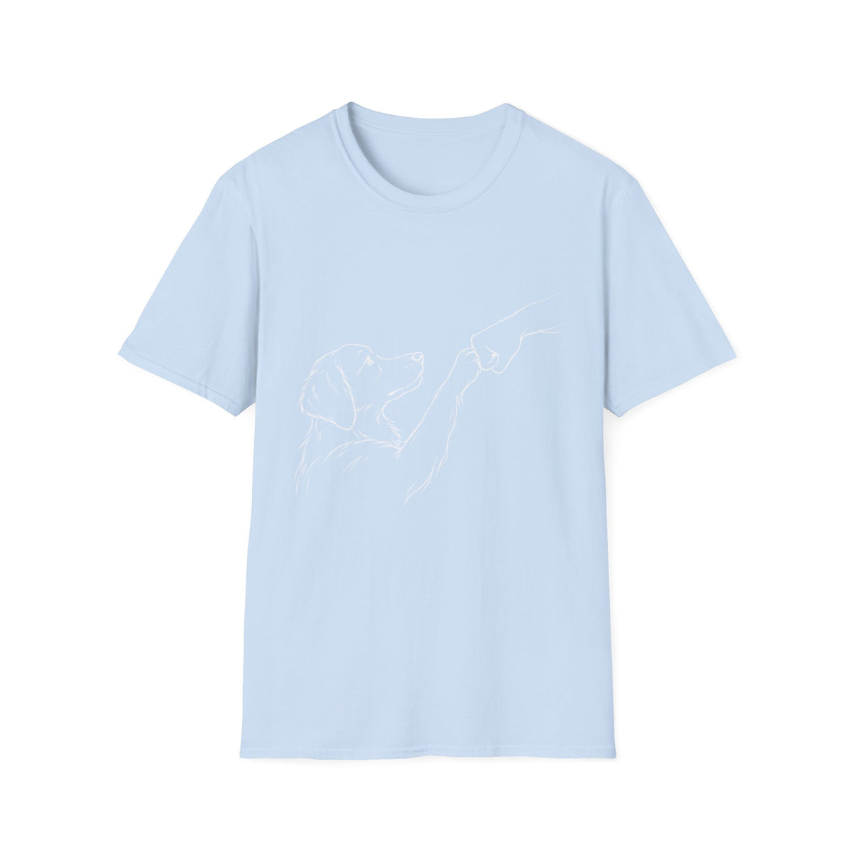 Fist bump Paw (white lines) T-Shirt