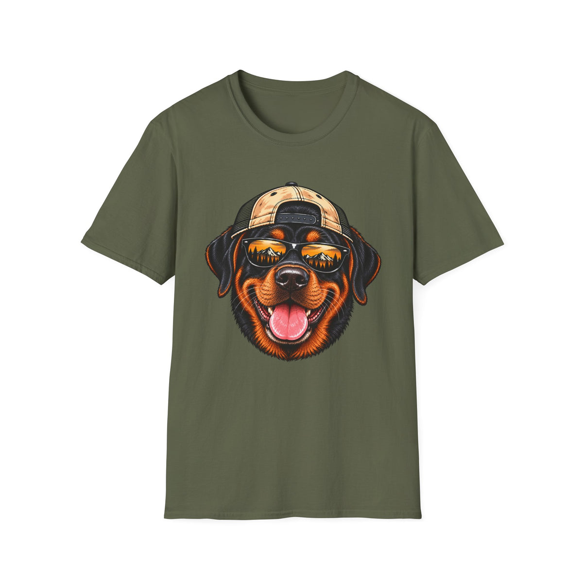 Rottweiler Hat backwards T-Shirt