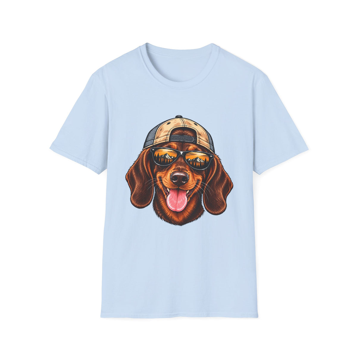 Dachshund Hat backwards T-Shirt