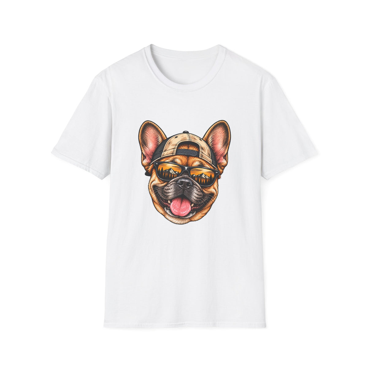 French Bulldog Hat backwards T-Shirt