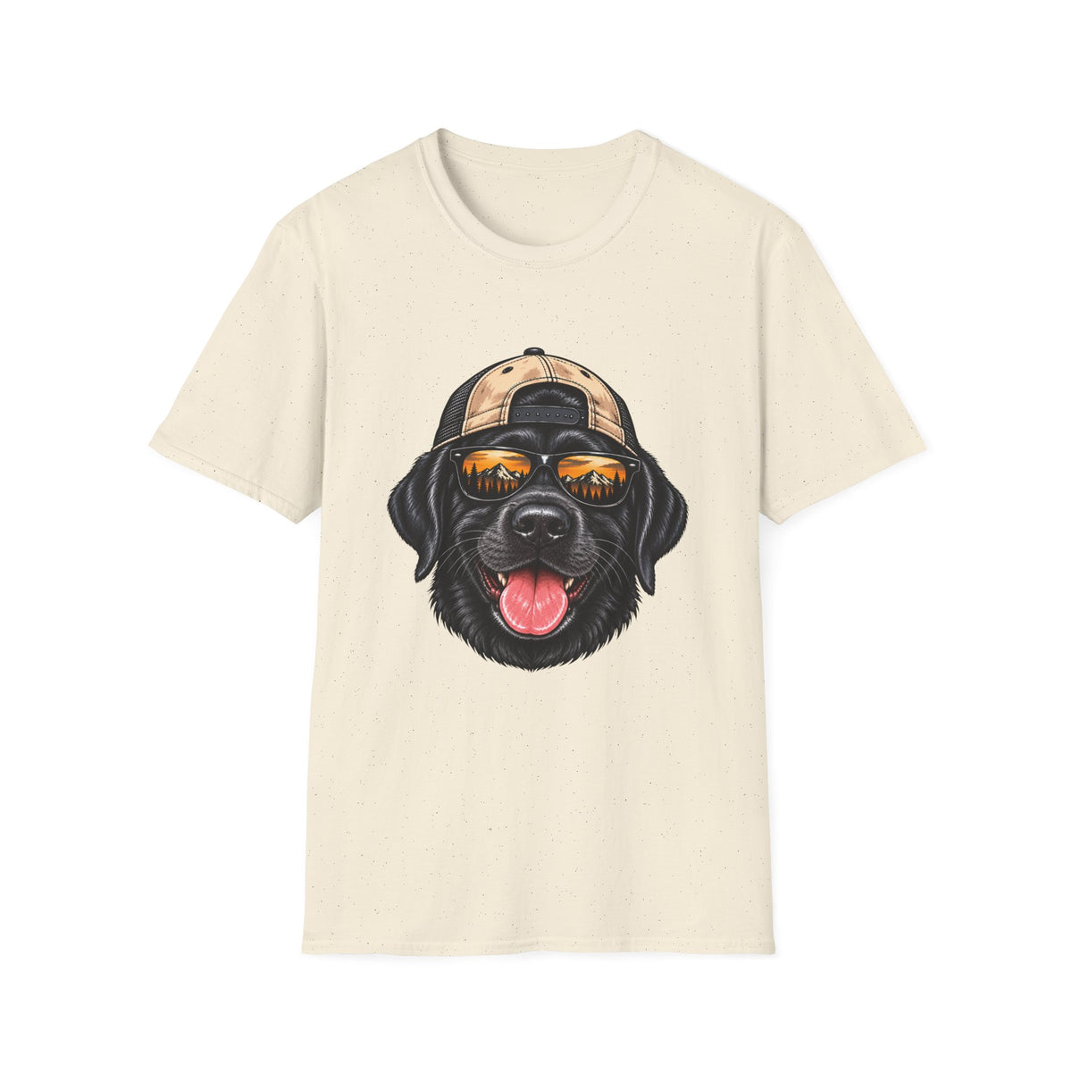Black Lab Hat backwards T-Shirt