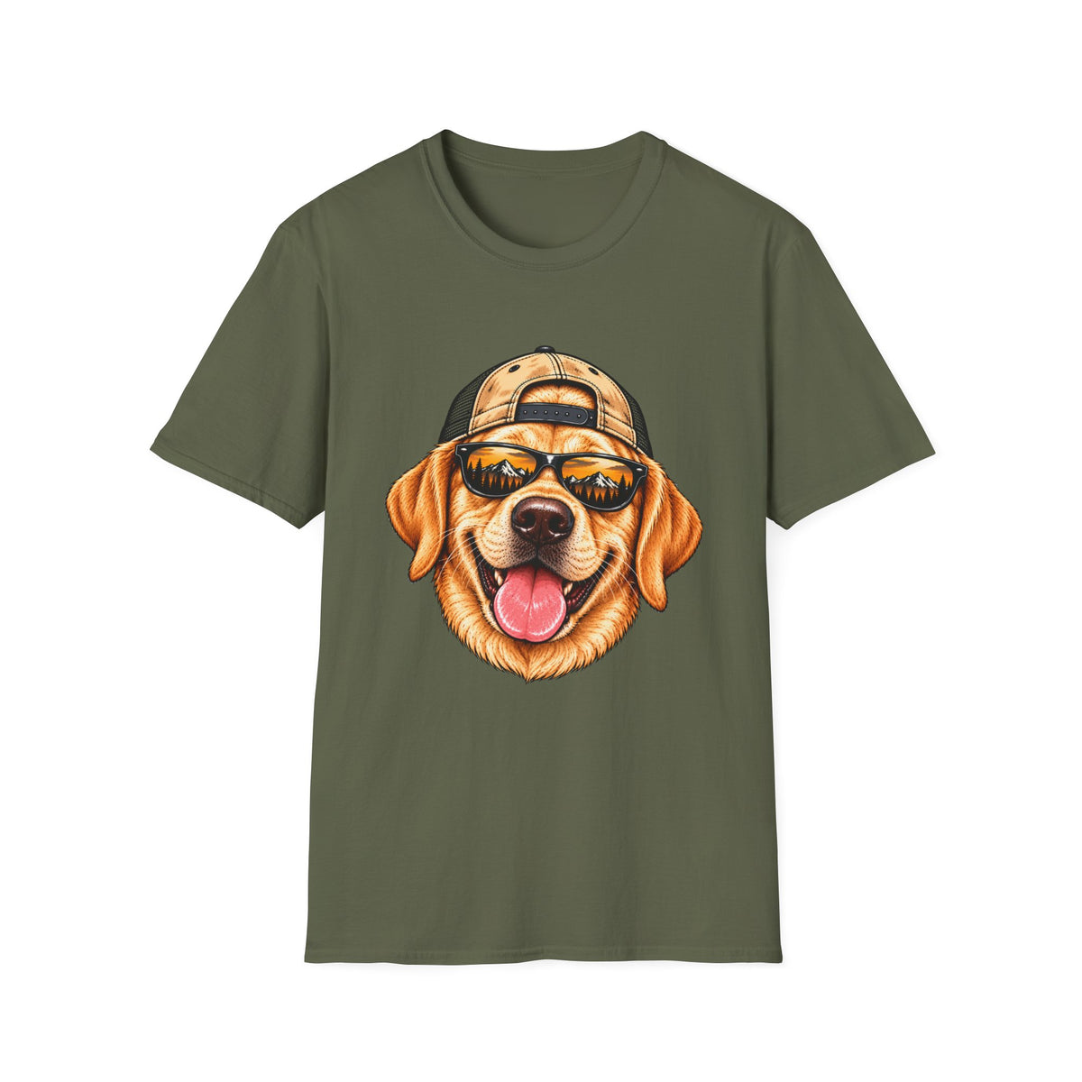 Yellow Lab Hat backwards T-Shirt