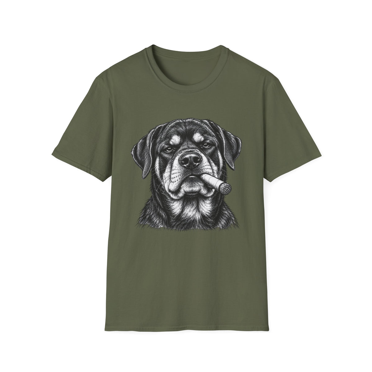 Rottweiler with a Cigar T-Shirt