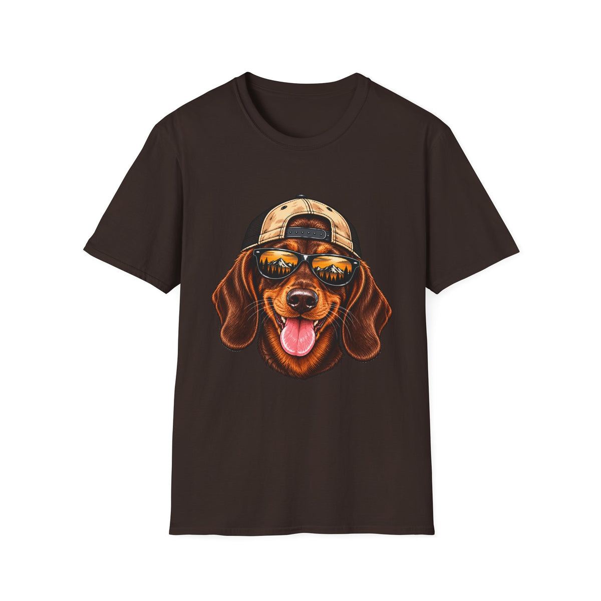 Dachshund Hat backwards T-Shirt