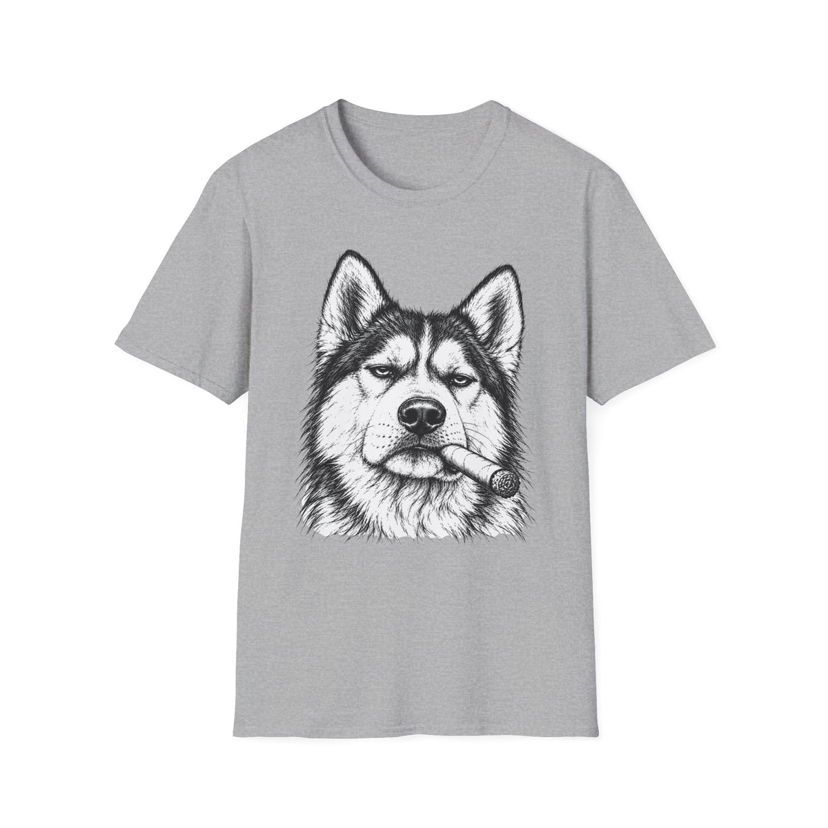 Husky with a Cigar T-Shirt