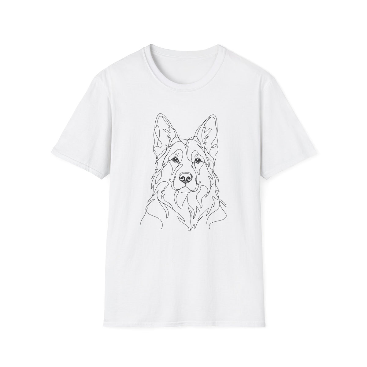 German Shepherd Line art T-Shirt