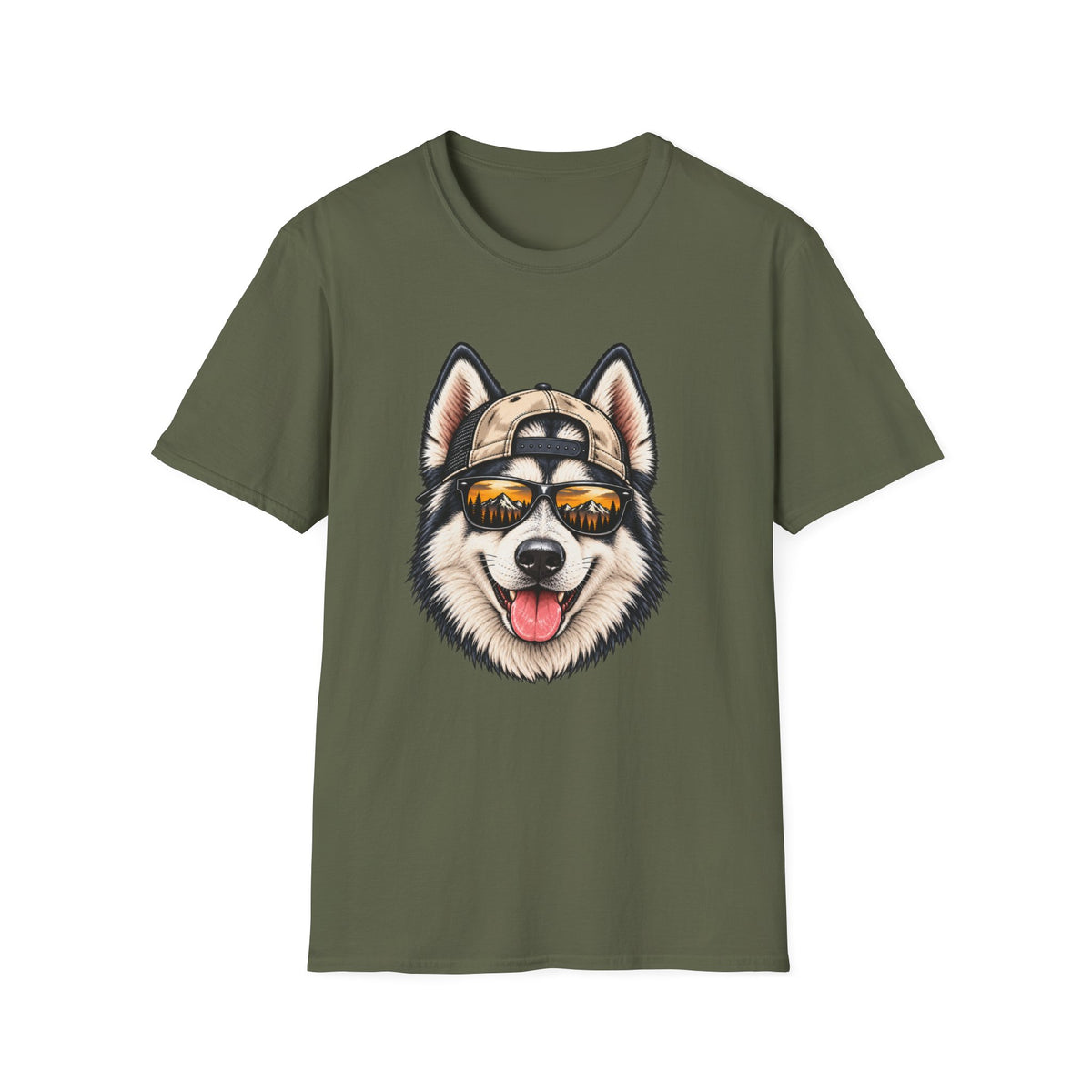 Husky Hat backwards T-Shirt