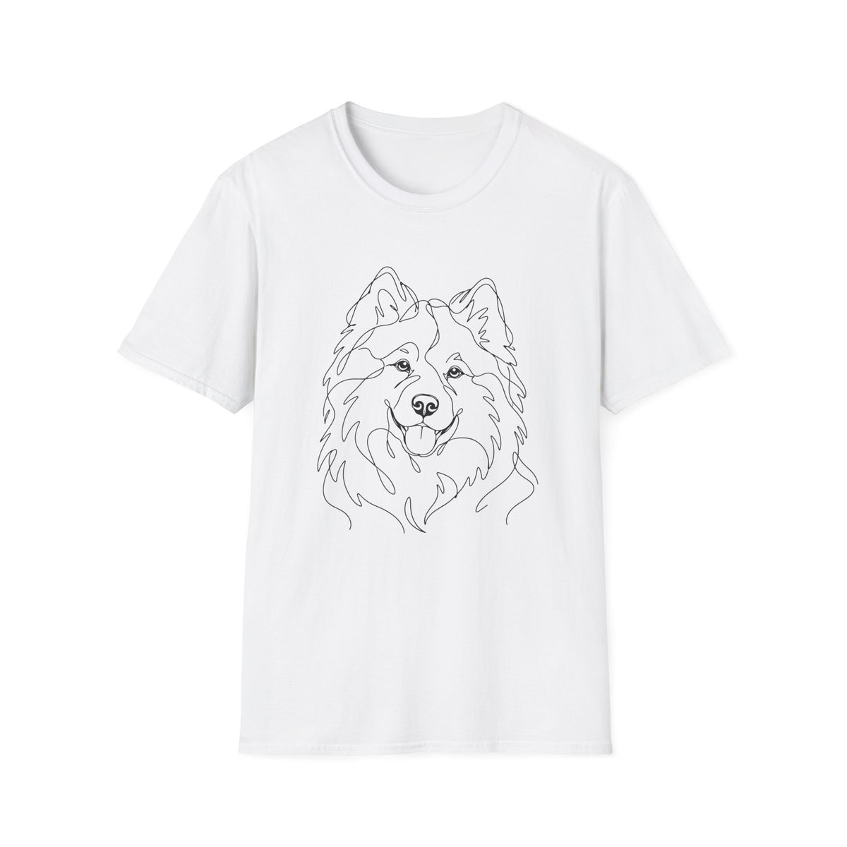 Samoyed Line art T-Shirt