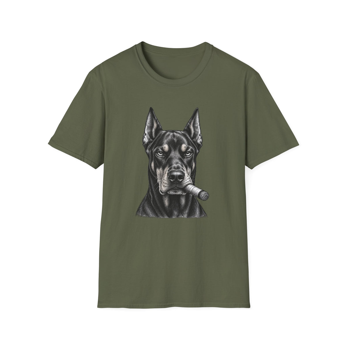 Doberman Pinscher with a Cigar T-Shirt