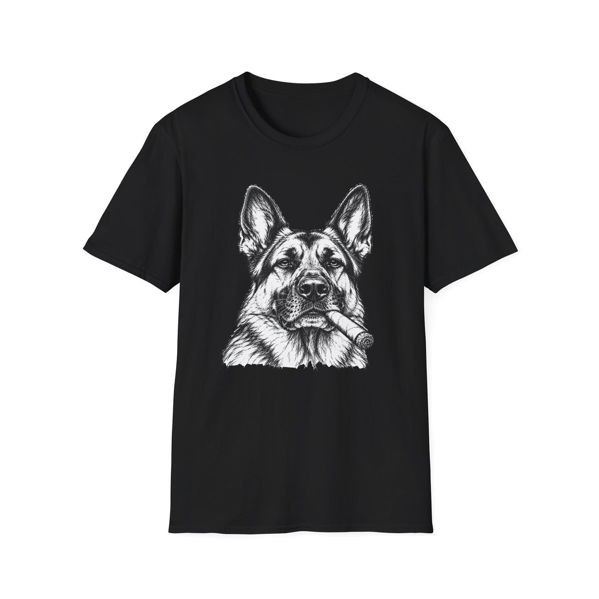 German Shepherd with a Cigar T-Shirt