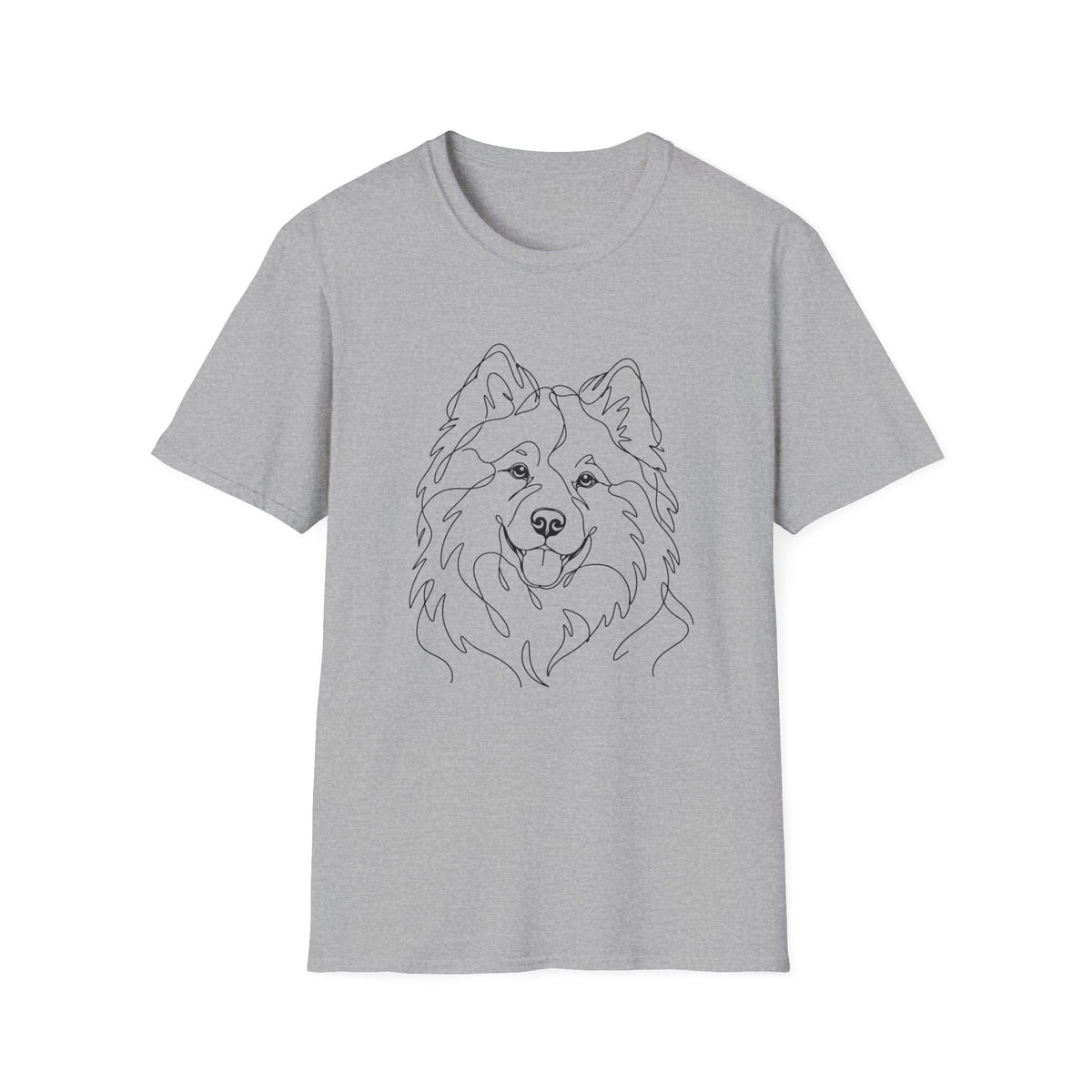 Samoyed Line art T-Shirt