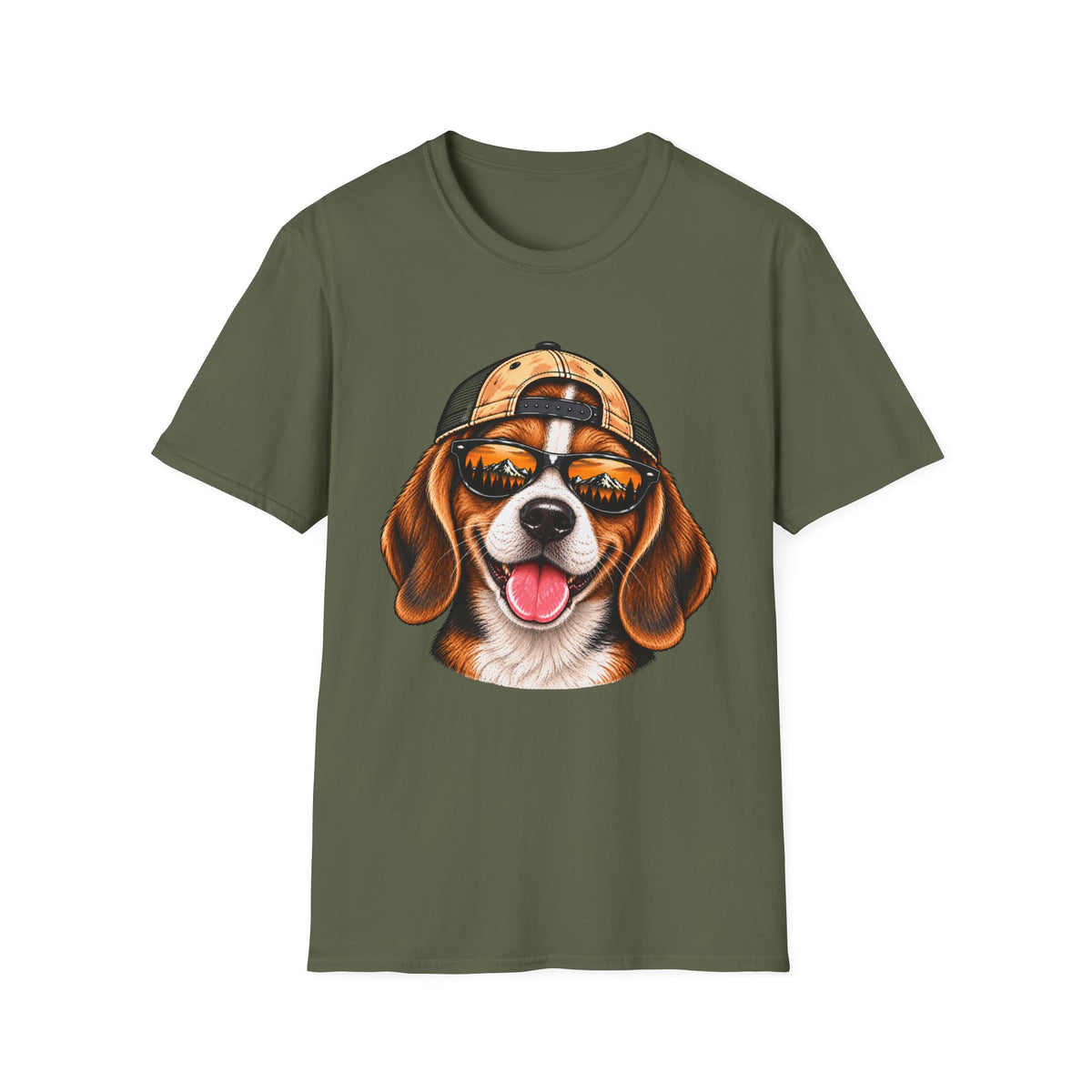 Beagle Hat backwards T-Shirt