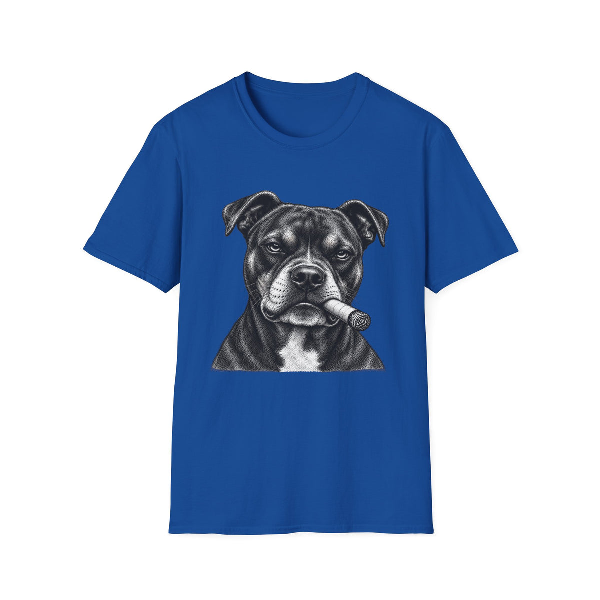 Staffordshire Bull Terrier with a Cigar T-Shirt