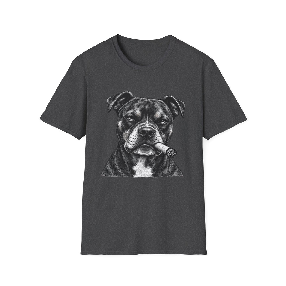Staffordshire Bull Terrier with a Cigar T-Shirt