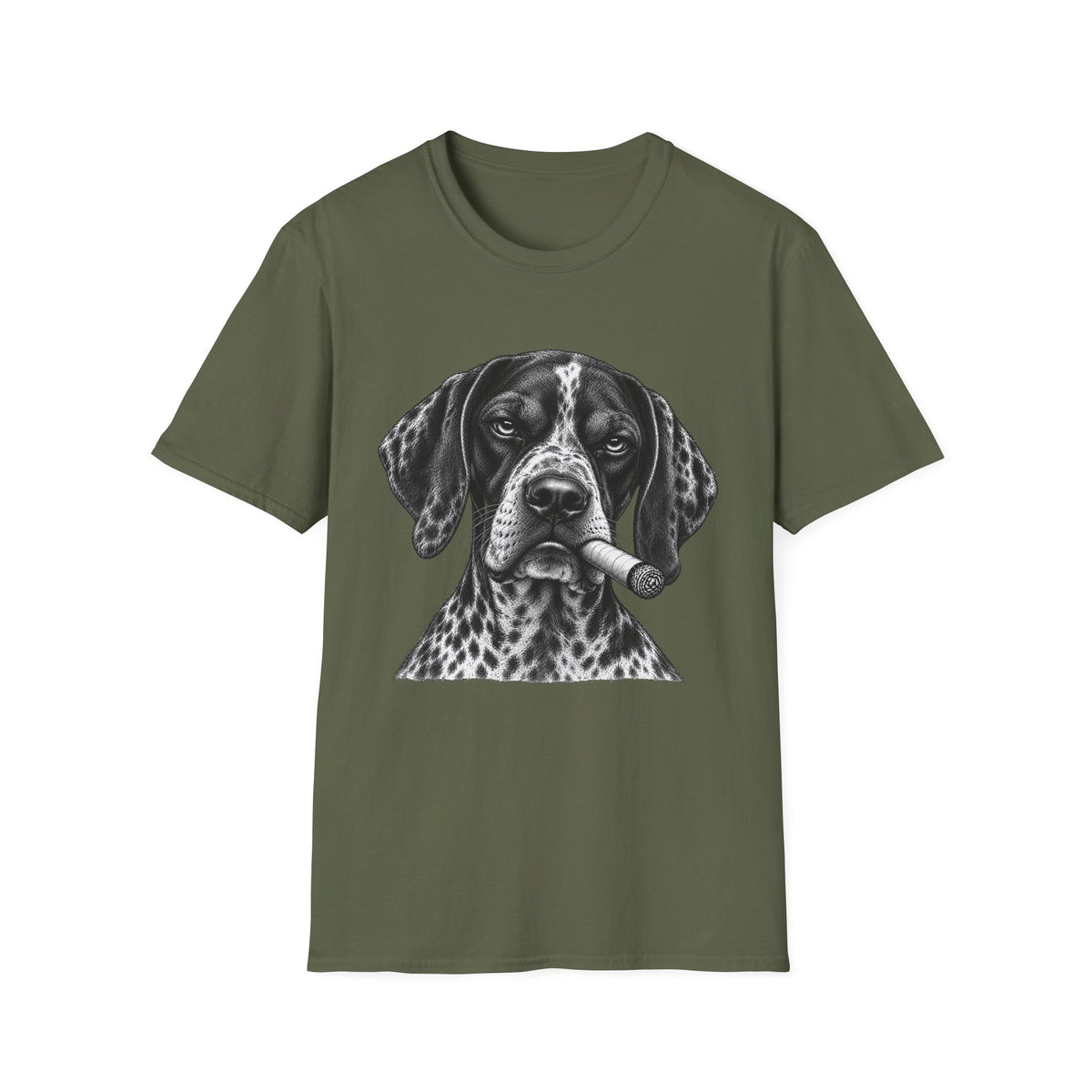 German Shorthaired Pointer with a Cigar T-Shirt