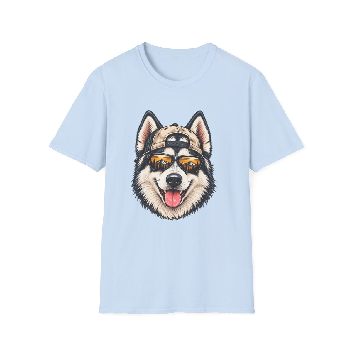 Husky Hat backwards T-Shirt