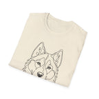 Husky Line art T-Shirt