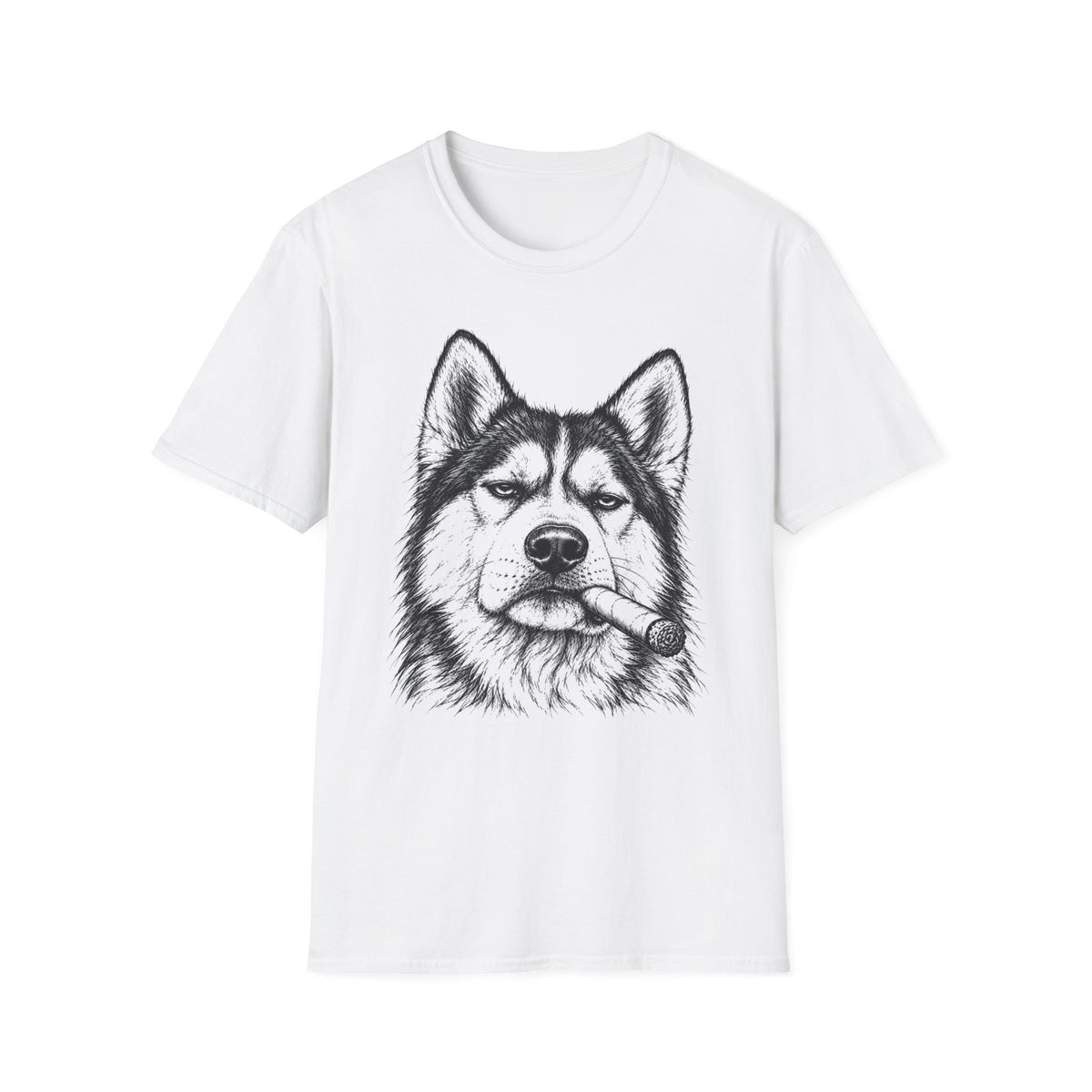 Husky with a Cigar T-Shirt