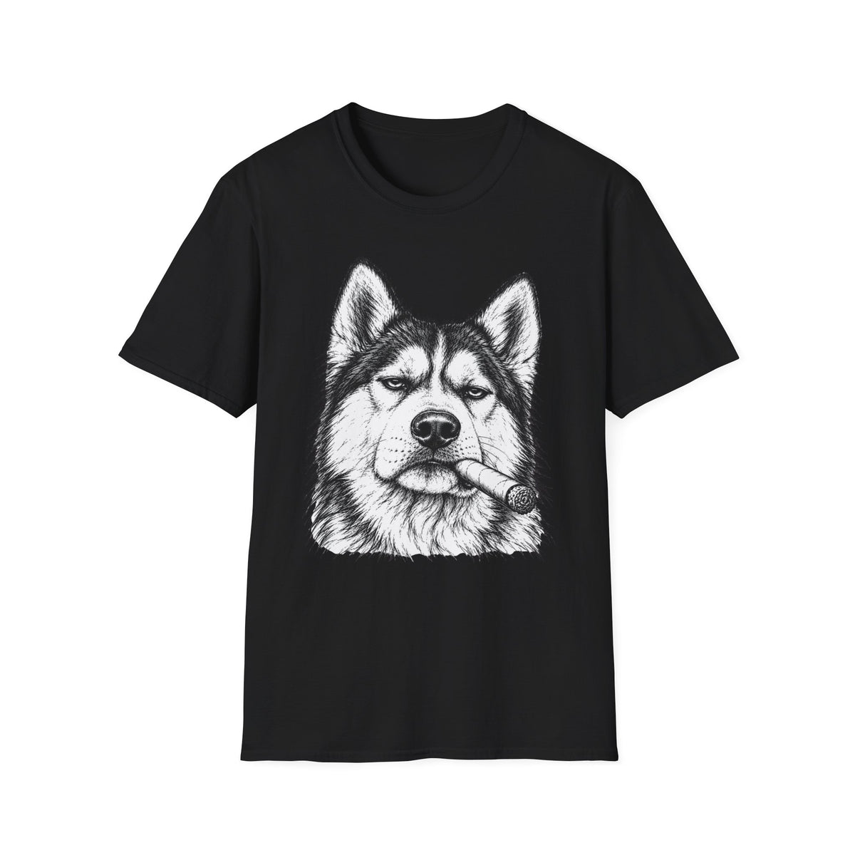 Husky with a Cigar T-Shirt