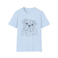 English Bulldog Line art T-Shirt