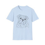 English Bulldog Line art T-Shirt