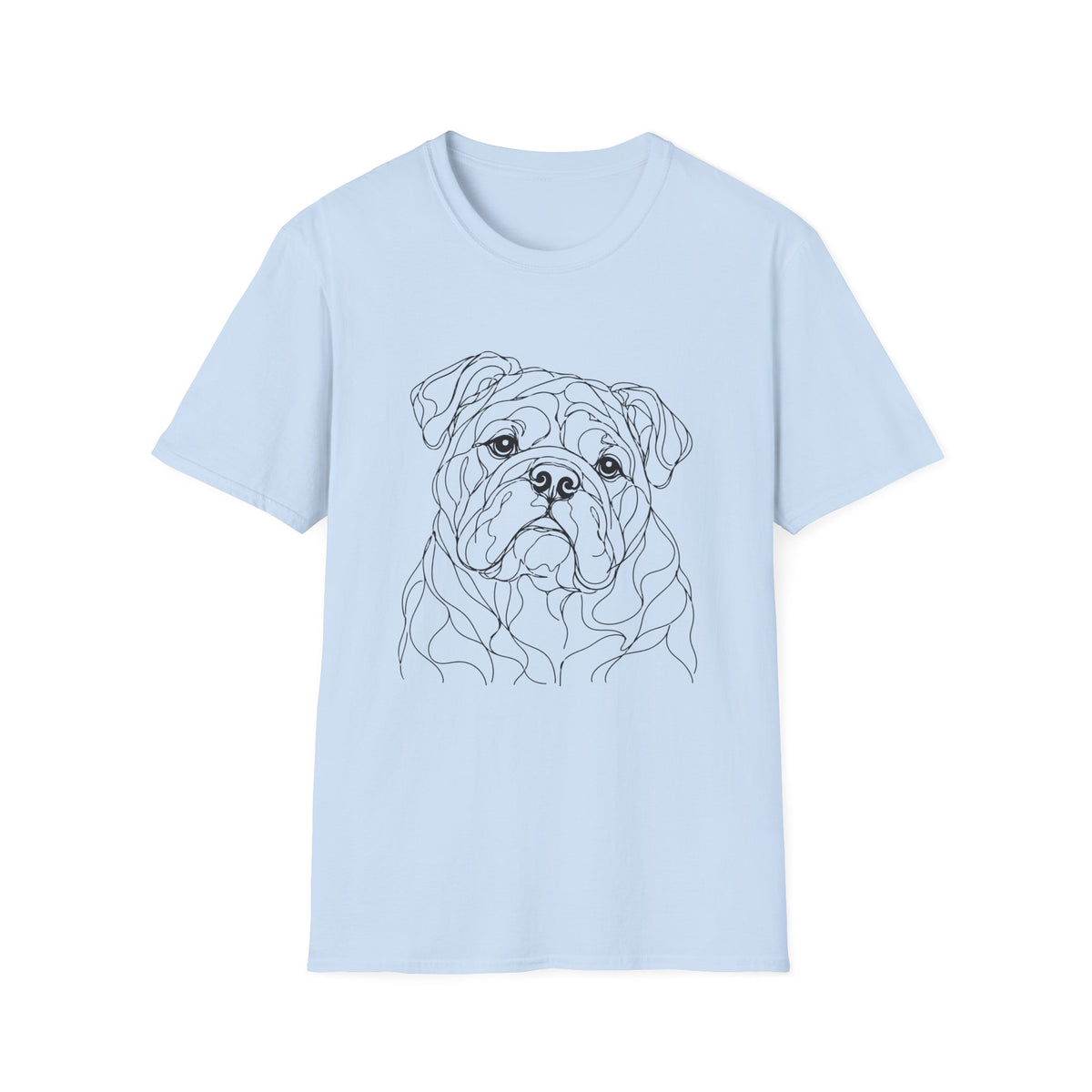 English Bulldog Line art T-Shirt