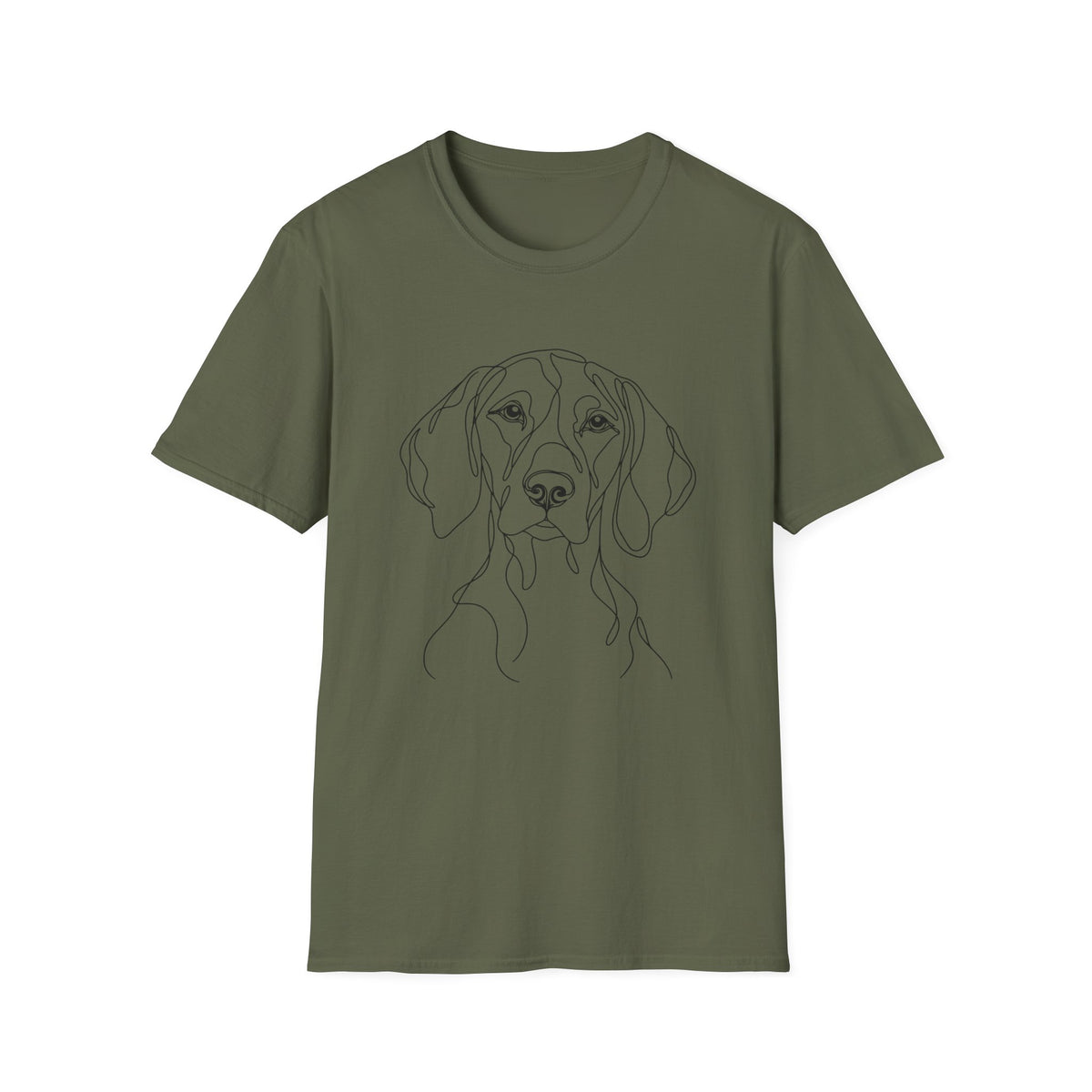 German Shorthaired Pointer line art T-Shirt