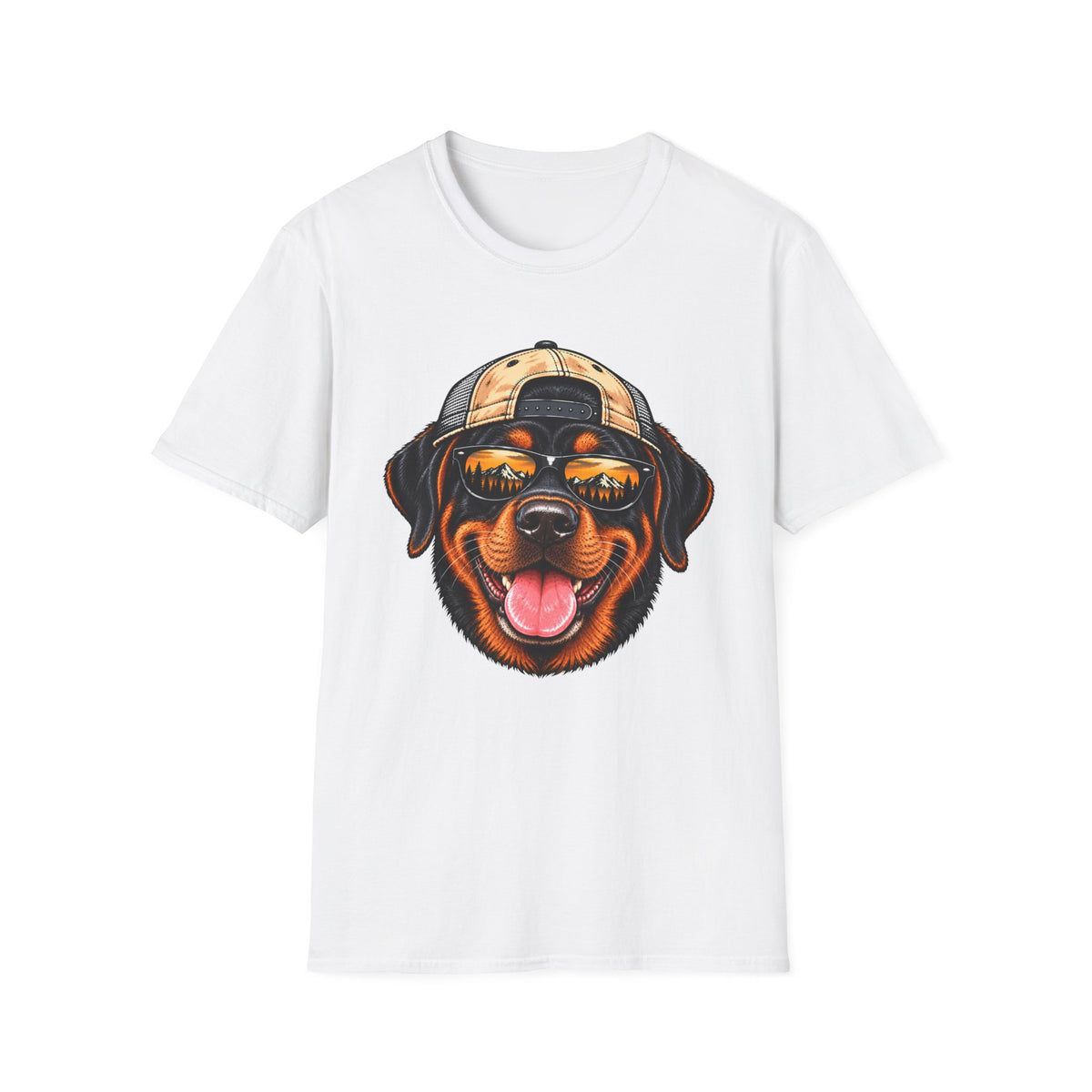Rottweiler Hat backwards T-Shirt