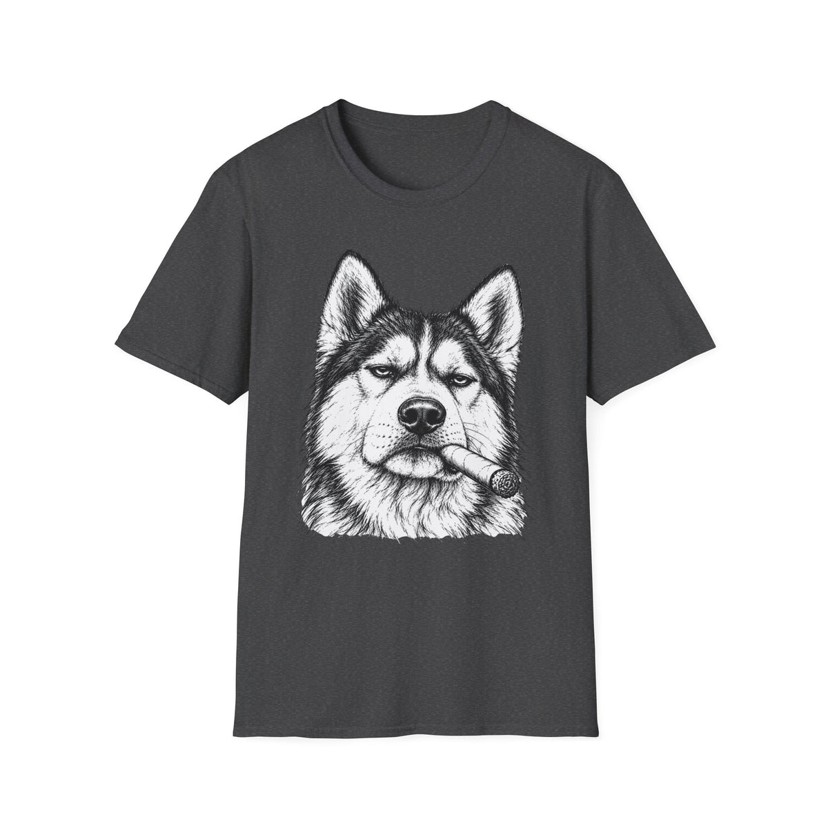 Husky with a Cigar T-Shirt