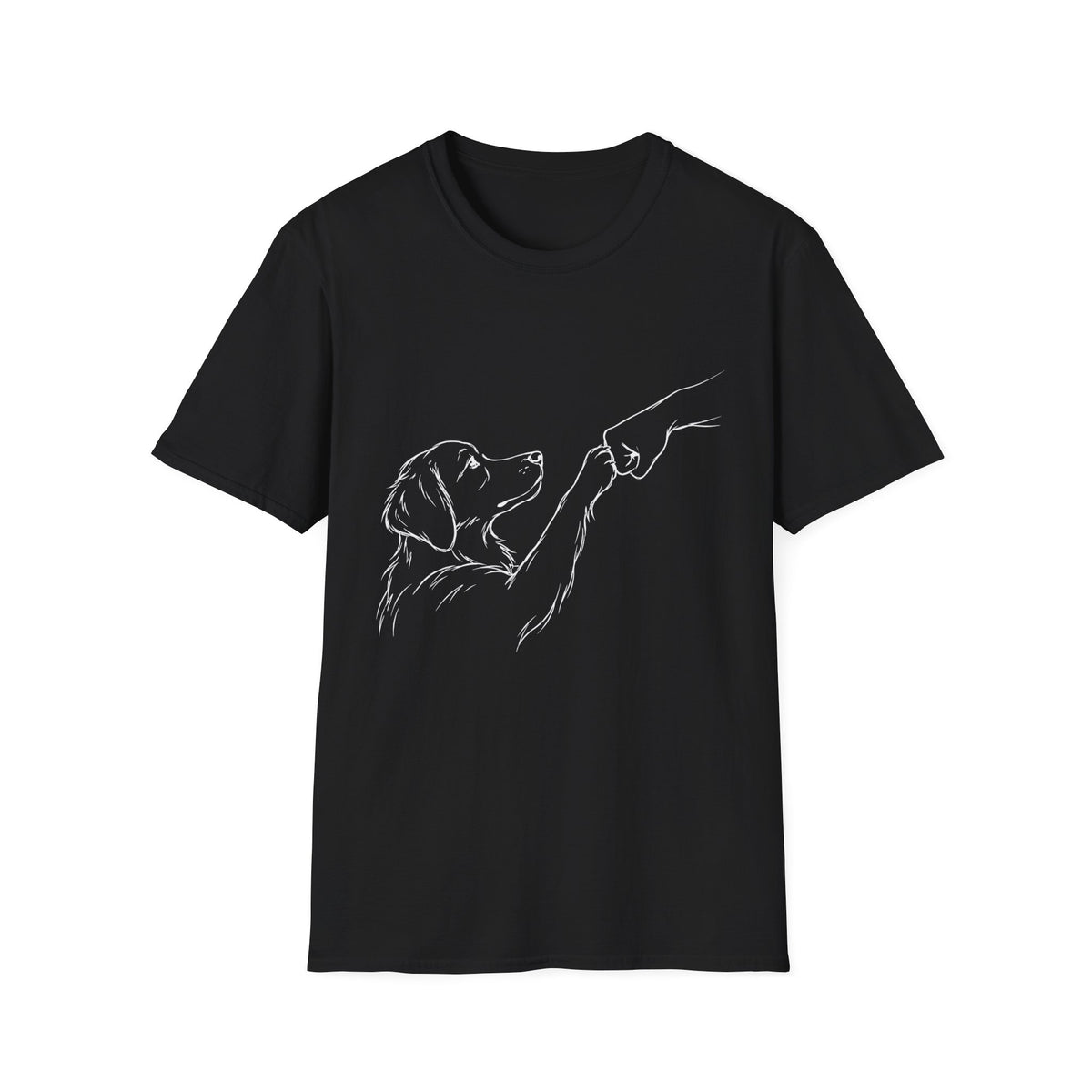 Fist bump Paw (white lines) T-Shirt