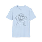 German Shorthaired Pointer line art T-Shirt