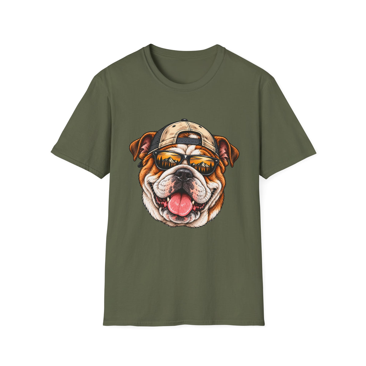 Bulldog Hat backwards T-Shirt