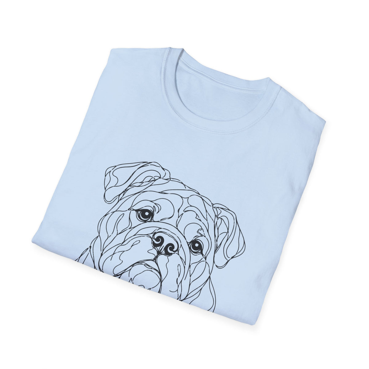 English Bulldog Line art T-Shirt