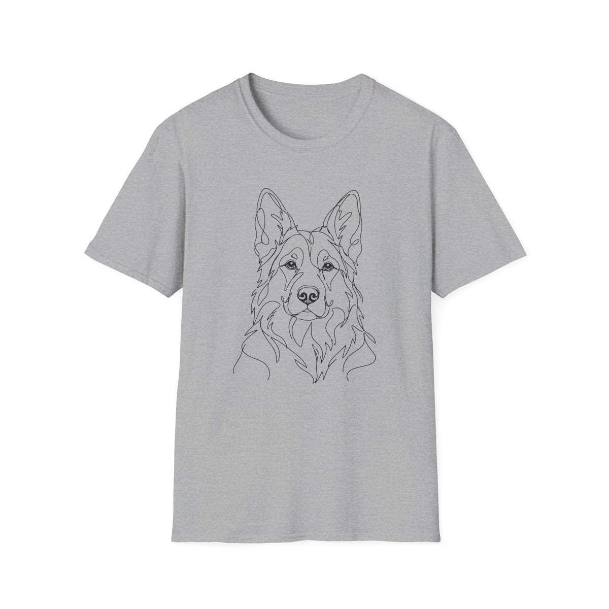 German Shepherd Line art T-Shirt