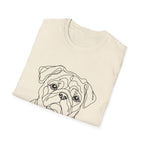 Pug Line art T-Shirt