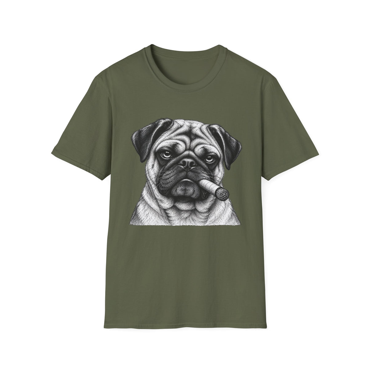 Pug with a Cigar T-Shirt