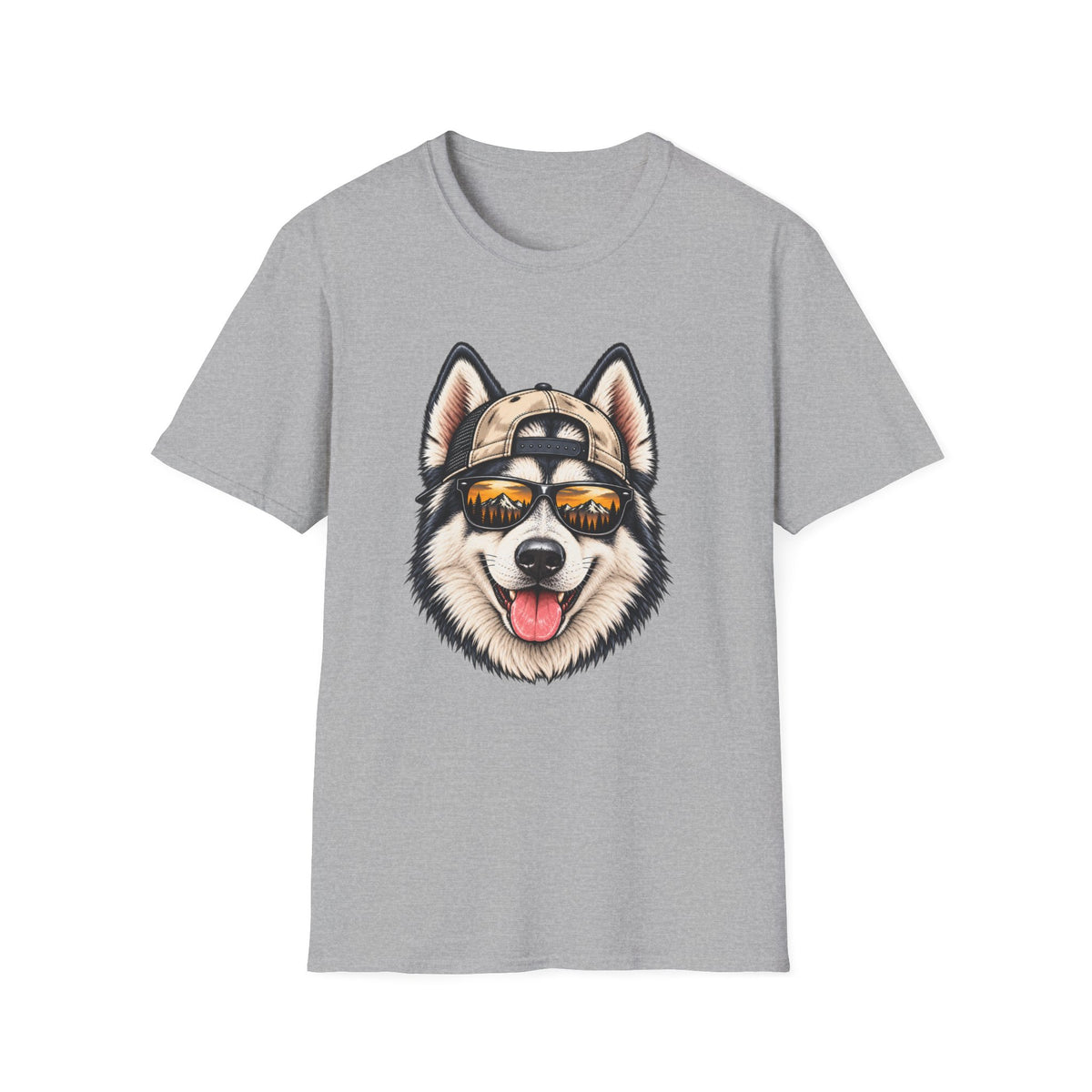 Husky Hat backwards T-Shirt