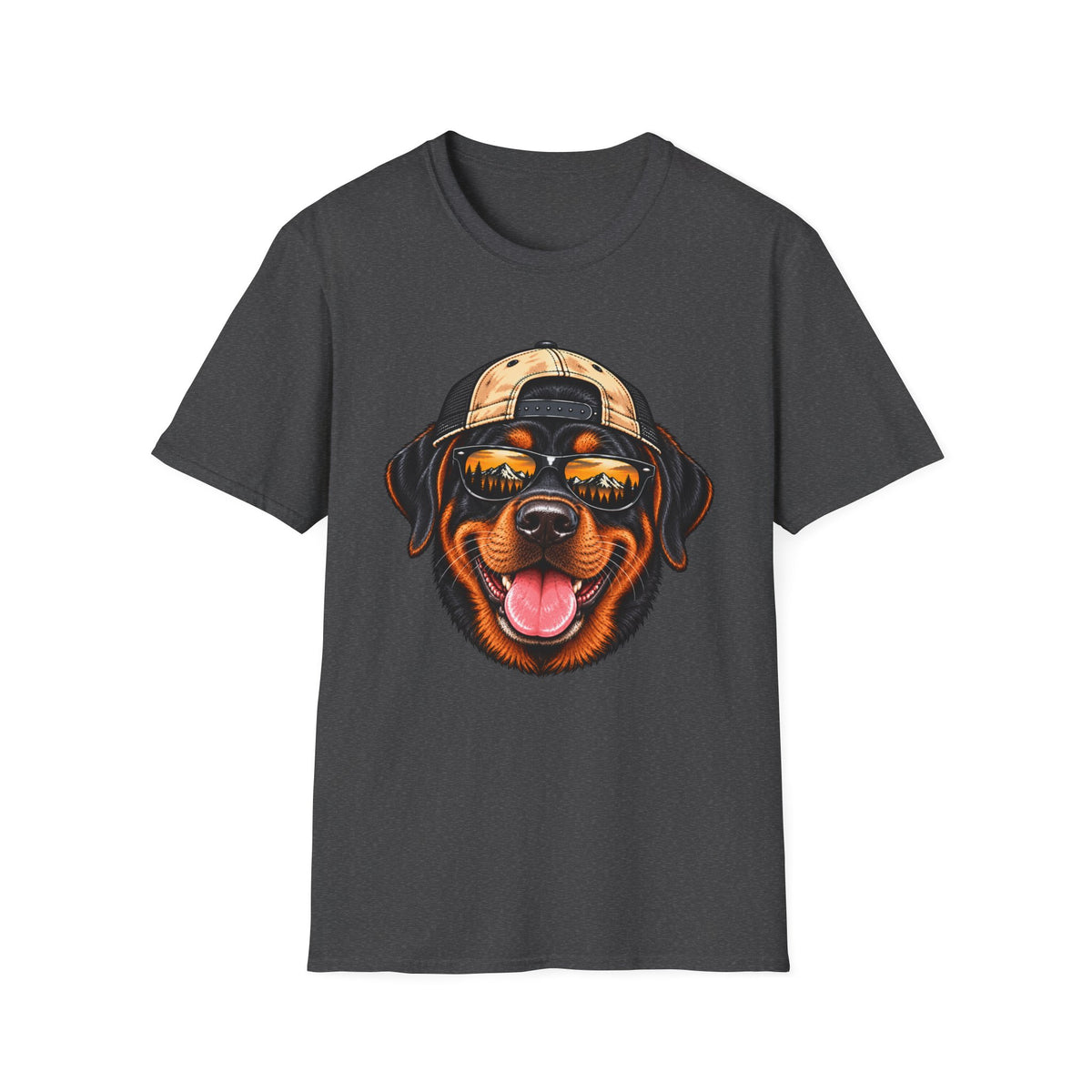 Rottweiler Hat backwards T-Shirt