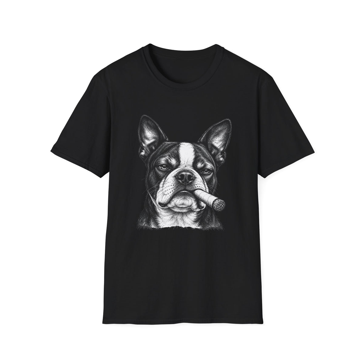 Boston Terrier with a Cigar T-Shirt