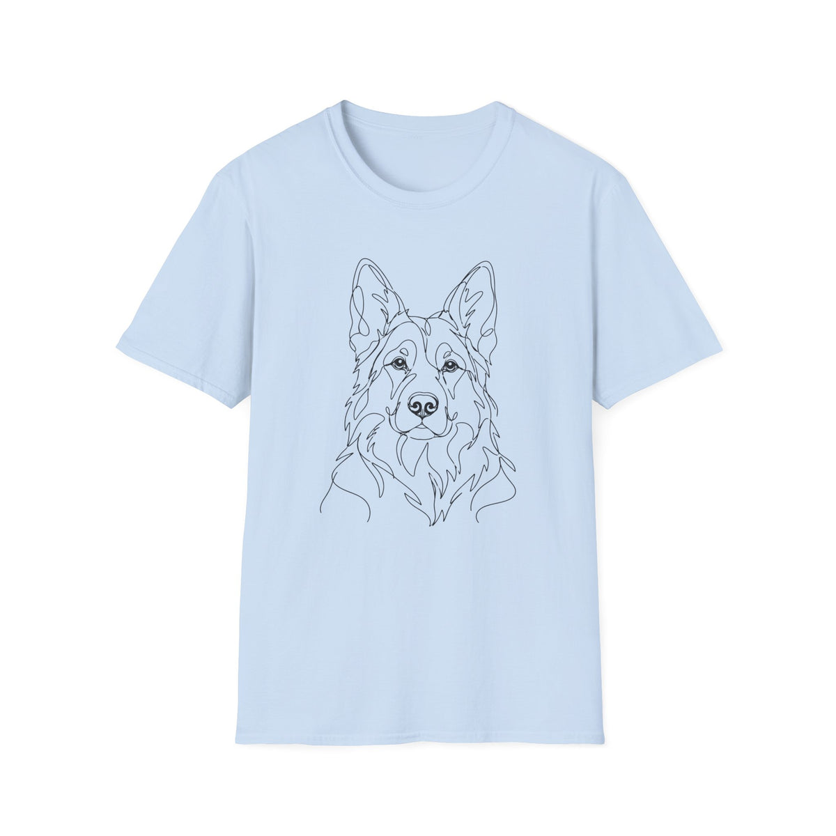 German Shepherd Line art T-Shirt