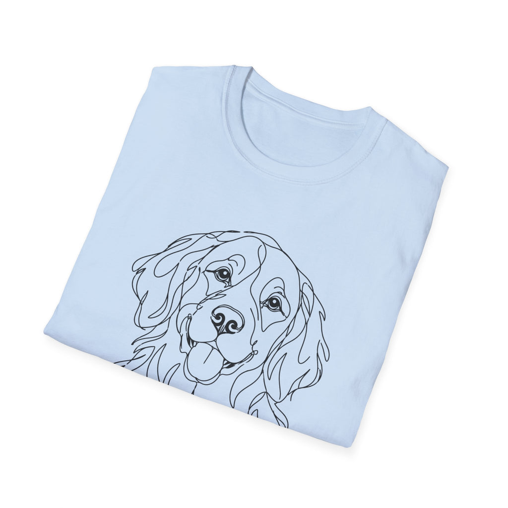 Golden Retriever Line art T-Shirt