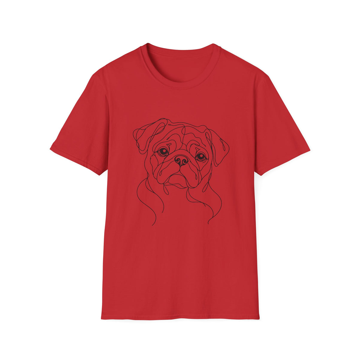 Pug Line art T-Shirt