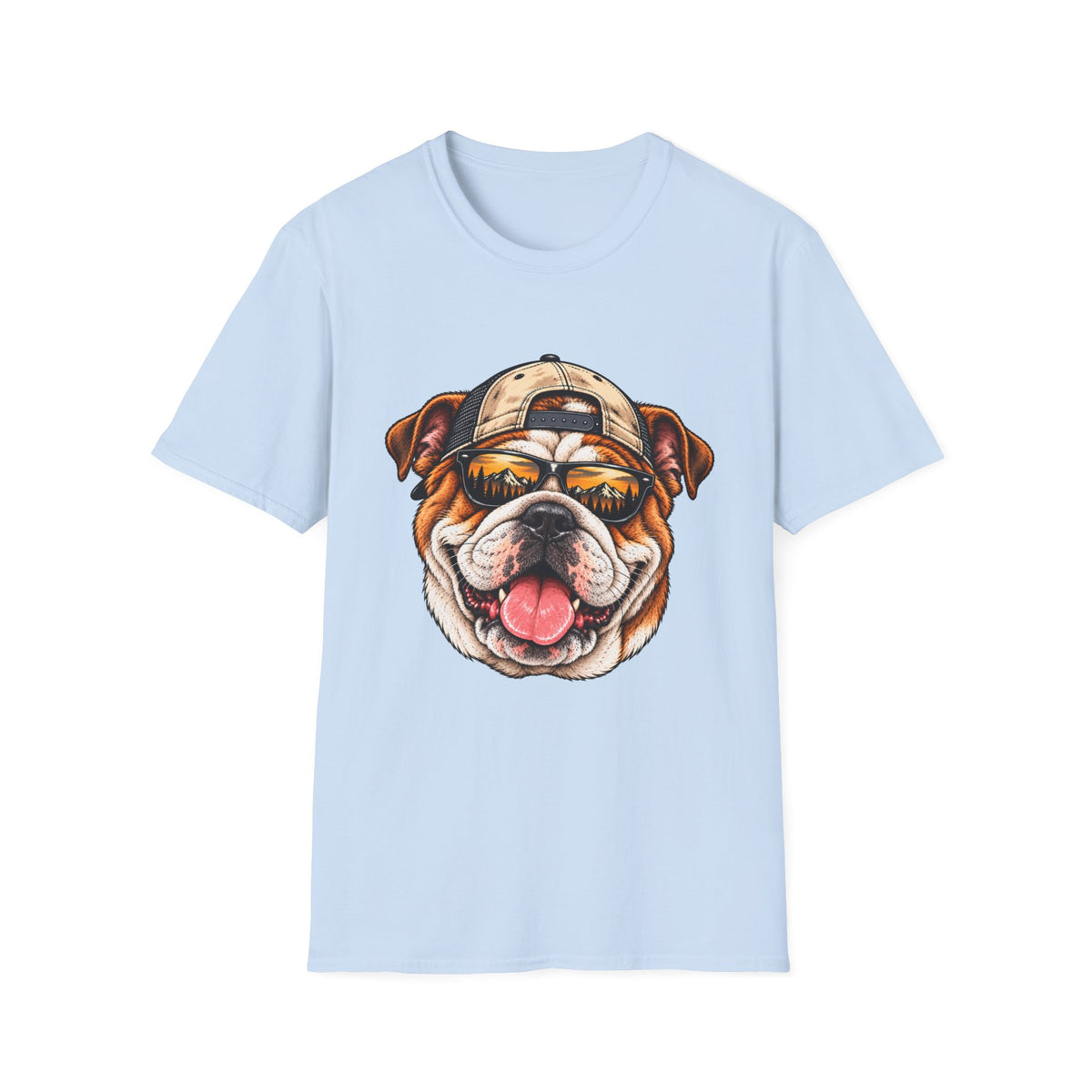 Bulldog Hat backwards T-Shirt