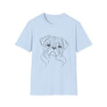 Pug Line art T-Shirt