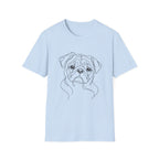 Pug Line art T-Shirt