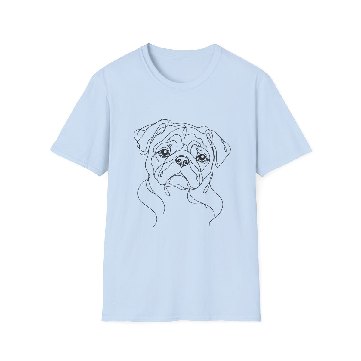 Pug Line art T-Shirt